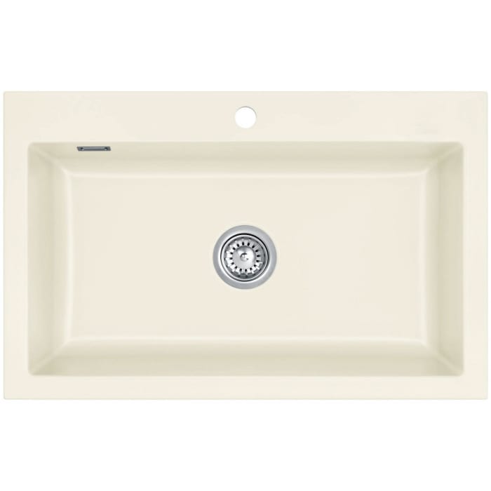 Systemceram Keradomo Mera 80 Einbauspüle mit Handbetätigung, inkl. Armaturbohrung