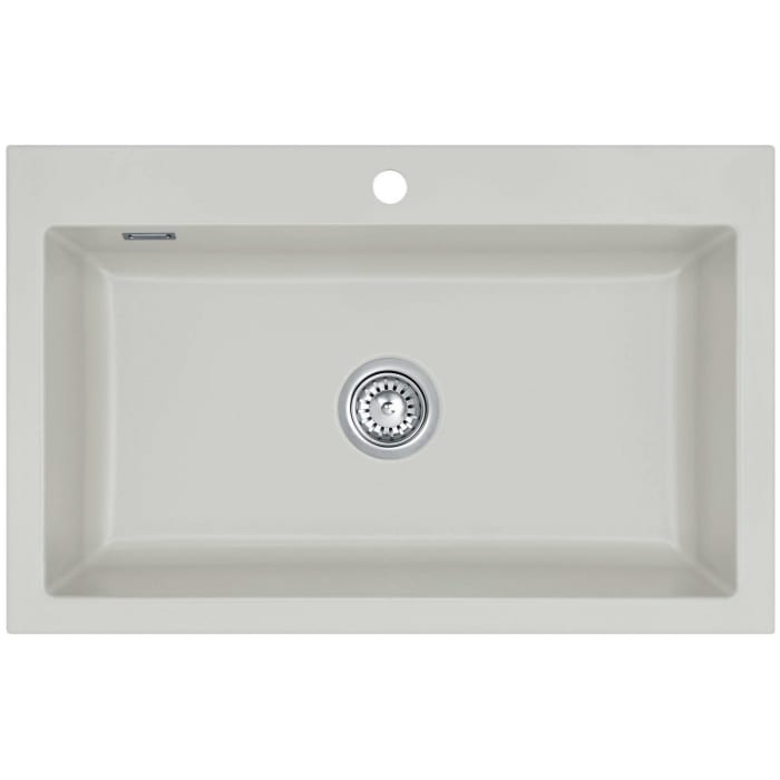 Systemceram Keradomo Mera 80 Einbauspüle mit Handbetätigung, inkl. Armaturbohrung