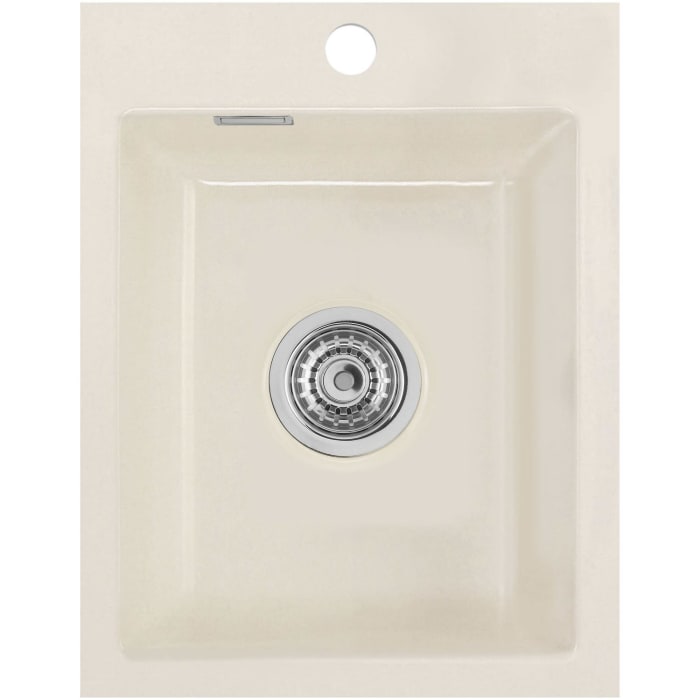 Systemceram Keradomo Mera 39 F Spüle für flächenbündigen Einbau mit Handbetätigung, inkl. Armaturbohrung