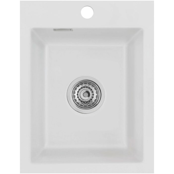 Systemceram Keradomo Mera 39 F Spüle für flächenbündigen Einbau mit Handbetätigung, inkl. Armaturbohrung