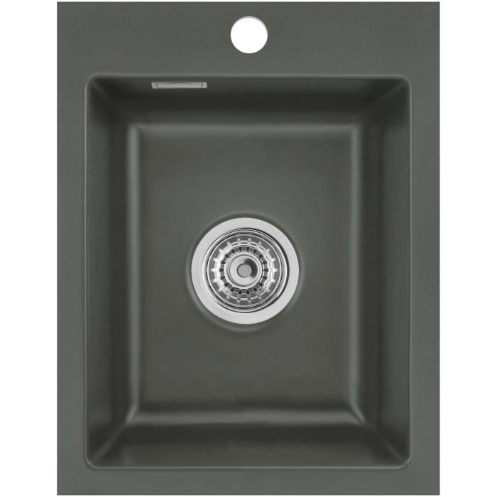 Systemceram Keradomo Mera 39 F Spüle für flächenbündigen Einbau mit Handbetätigung, inkl. Armaturbohrung