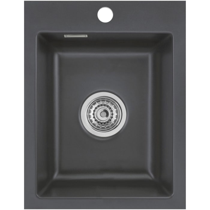 Systemceram Keradomo Mera 39 F Spüle für flächenbündigen Einbau mit Handbetätigung, inkl. Armaturbohrung