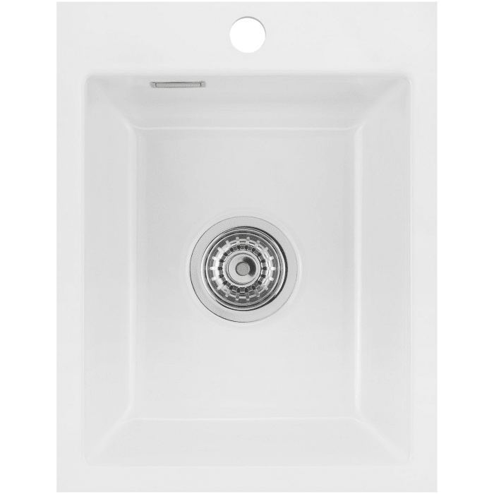 Systemceram Keradomo Mera 39 F Spüle für flächenbündigen Einbau mit Excenterbetätigung, inkl. Armaturbohrung