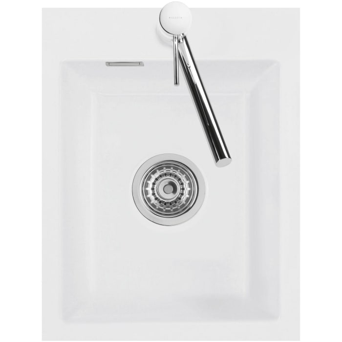 Systemceram Keradomo Mera 39 F Spüle für flächenbündigen Einbau mit Handbetätigung, inkl. Armaturbohrung