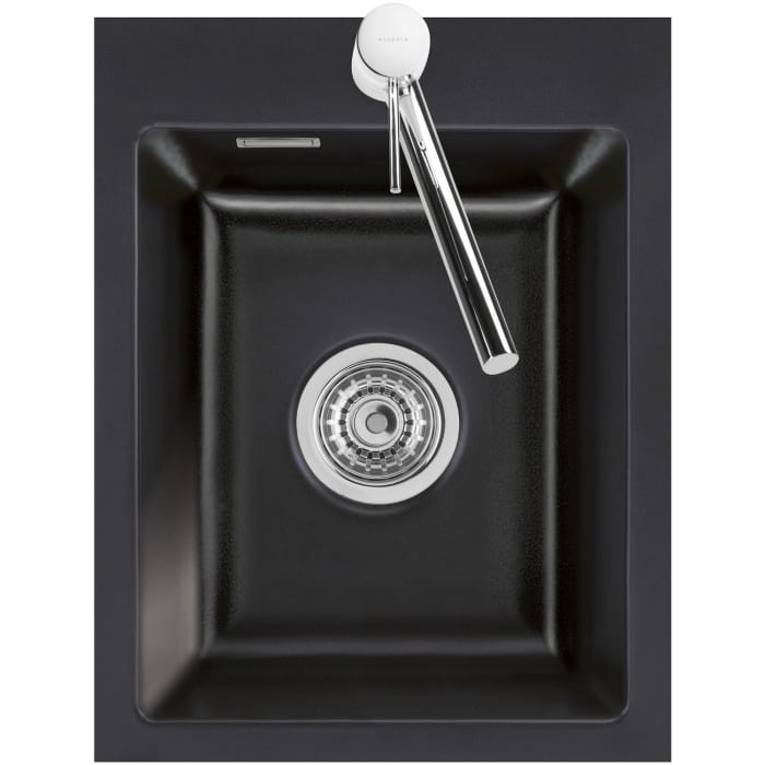 Systemceram Keradomo Mera 39 F Spüle für flächenbündigen Einbau mit Handbetätigung, inkl. Armaturbohrung