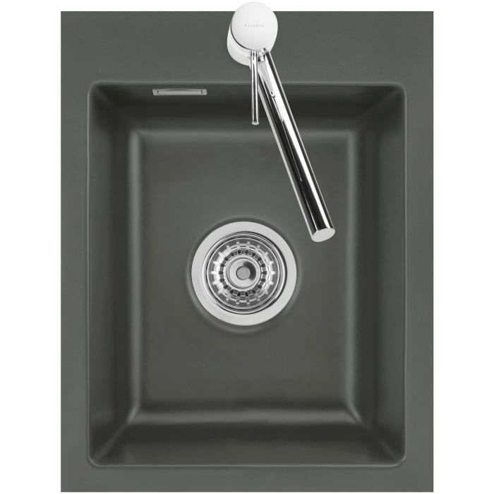 Systemceram Keradomo Mera 39 F Spüle für flächenbündigen Einbau mit Handbetätigung, inkl. Armaturbohrung