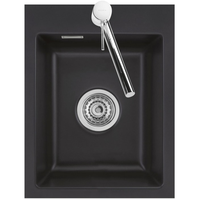 Systemceram Keradomo Mera 39 F Spüle für flächenbündigen Einbau mit Handbetätigung, inkl. Armaturbohrung