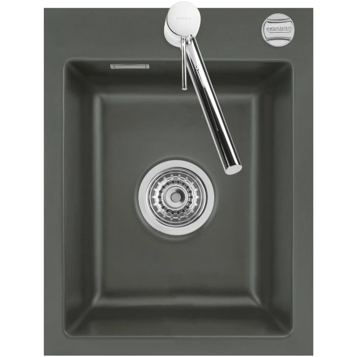 Systemceram Keradomo Mera 39 F Spüle für flächenbündigen Einbau mit Excenterbetätigung, inkl. Armaturbohrung