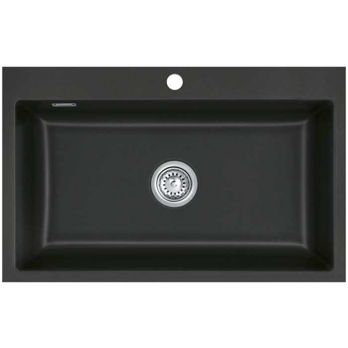 Systemceram Keradomo Mera 80 F Spüle für flächenbündigen Einbau mit Handbetätigung, inkl. Armaturbohrung