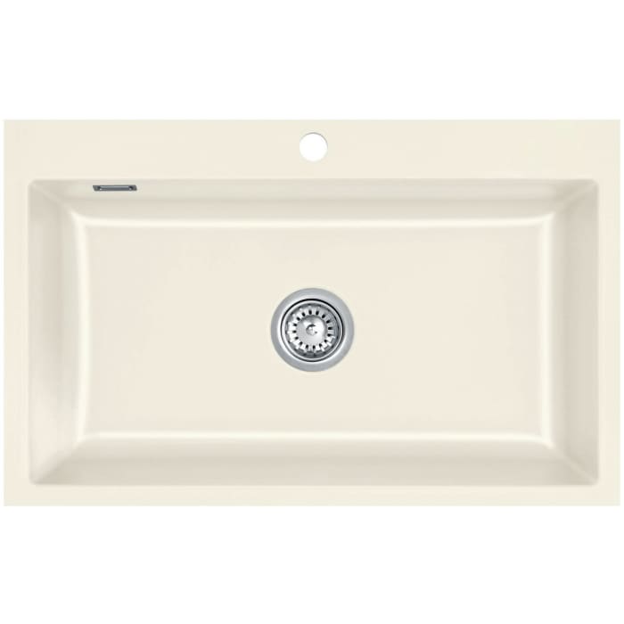 Systemceram Keradomo Mera 80 F Spüle für flächenbündigen Einbau mit Excenterbetätigung, inkl. Armaturbohrung