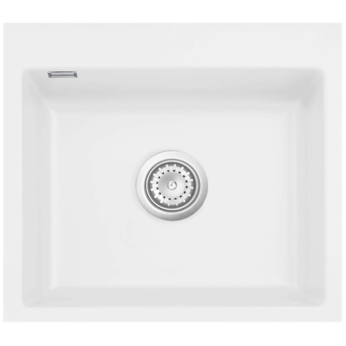 Systemceram Keradomo Mera 57 F Spüle für flächenbündigen Einbau mit Handbetätigung, ohne Hahnlochbohrung