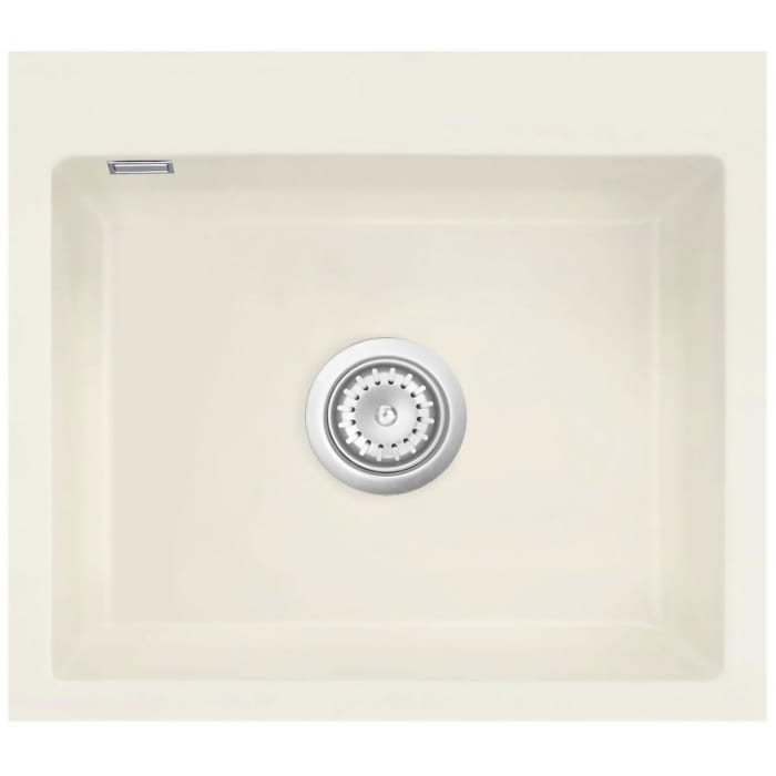 Systemceram Keradomo Mera 57 F Spüle für flächenbündigen Einbau mit Handbetätigung, ohne Hahnlochbohrung