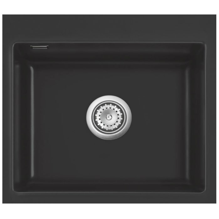 Systemceram Keradomo Mera 57 F Spüle für flächenbündigen Einbau mit Handbetätigung, ohne Hahnlochbohrung