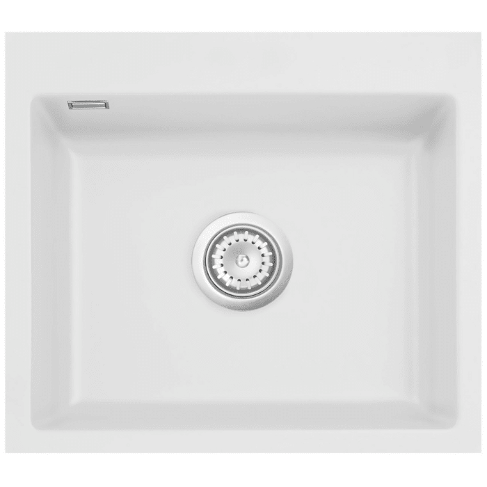 Systemceram Keradomo Mera 57 F Spüle für flächenbündigen Einbau mit Excenterbetätigung, ohne Hahnlochbohrung