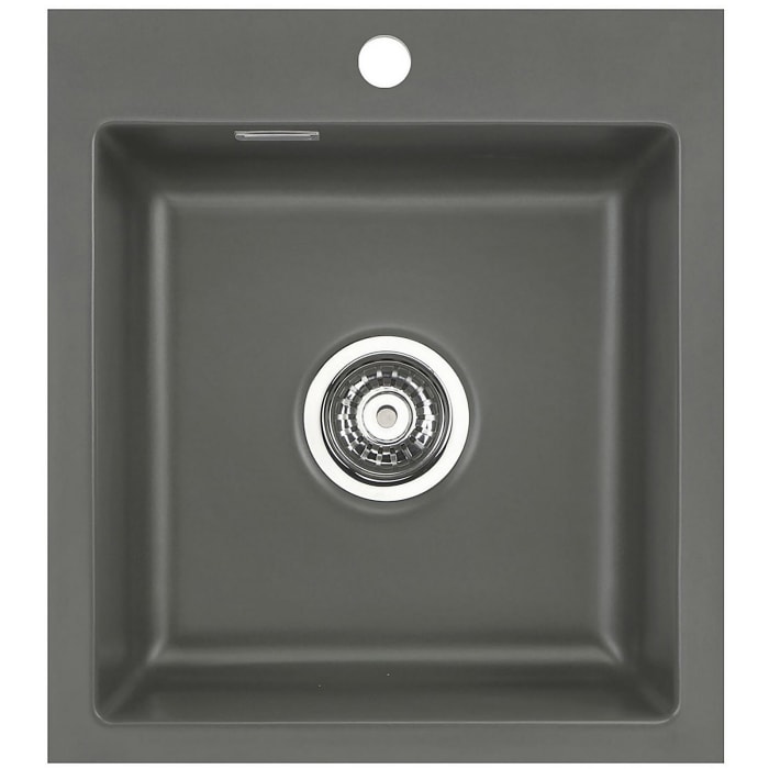 Systemceram Keradomo Mera 46 F Spüle für flächenbündigen Einbau mit Handbetätigung, inkl. Armaturbohrung