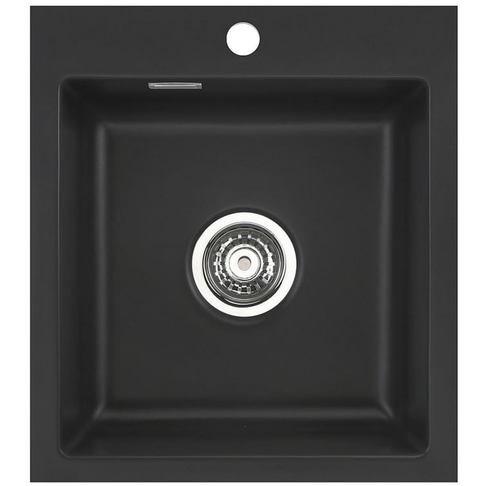 Systemceram Keradomo Mera 46 F Spüle für flächenbündigen Einbau mit Handbetätigung, inkl. Armaturbohrung