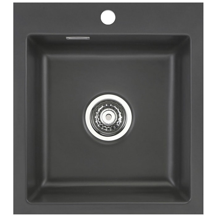 Systemceram Keradomo Mera 46 F Spüle für flächenbündigen Einbau mit Excenterbetätigung, inkl. Armaturbohrung