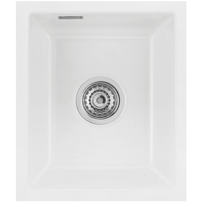 Systemceram Keradomo Mera 39 F/o Spüle für flächenbündigen Einbau mit Handbetätigung, ohne Hahnlochbohrung