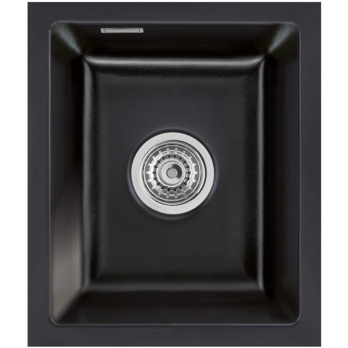 Systemceram Keradomo Mera 39 F/o Spüle für flächenbündigen Einbau mit Excenterbetätigung, ohne Hahnlochbohrung