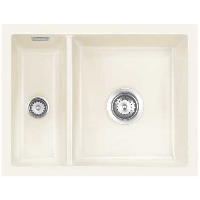 Systemceram Keradomo Mera 60 F/o Spüle für flächenbündigen Einbau mit Excenterbetätigung, ohne Hahnlochbohrung