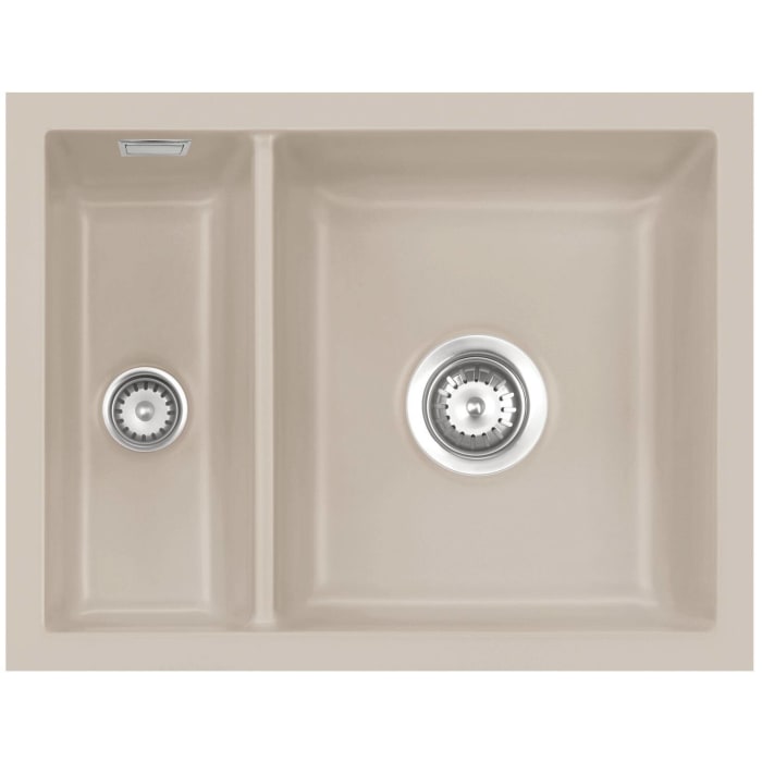 Systemceram Keradomo Mera 60 F/o Spüle für flächenbündigen Einbau mit Excenterbetätigung, ohne Hahnlochbohrung