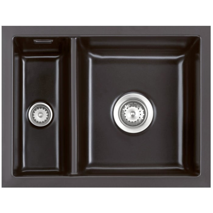 Systemceram Keradomo Mera 60 F/o Spüle für flächenbündigen Einbau mit Excenterbetätigung, ohne Hahnlochbohrung