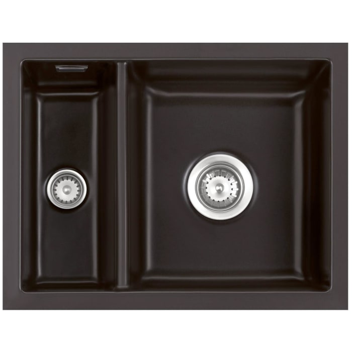 Systemceram Keradomo Mera 60 F/o Spüle für flächenbündigen Einbau mit Excenterbetätigung, ohne Hahnlochbohrung