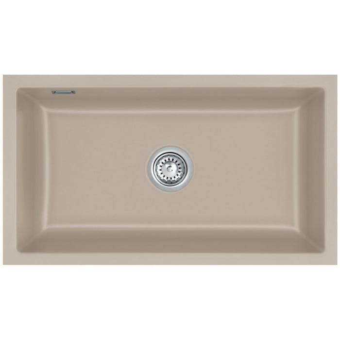 Systemceram Keradomo Mera 80 F/o Spüle für flächenbündigen Einbau mit Handbetätigung, ohne Hahnlochbohrung