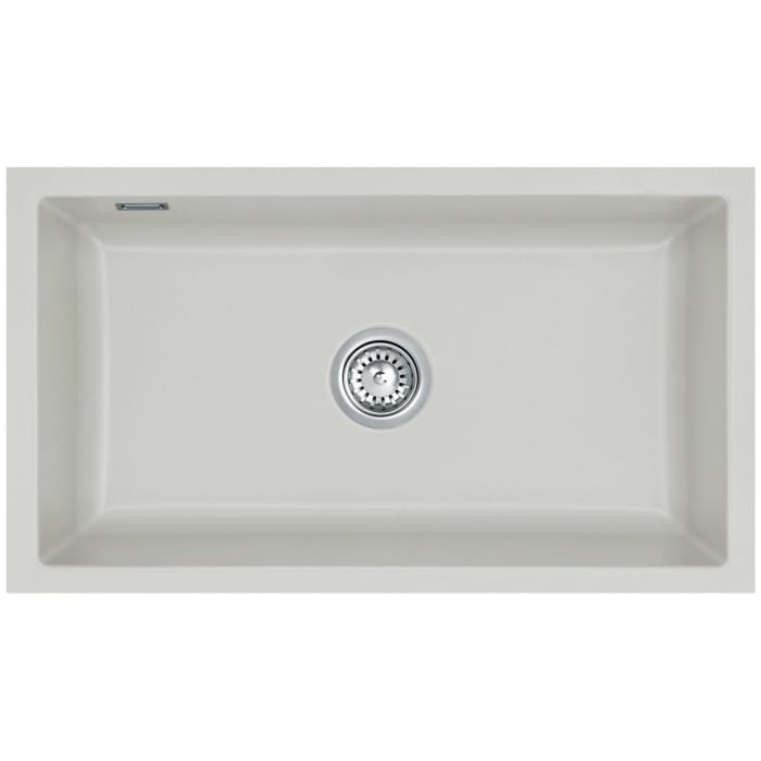 Systemceram Keradomo Mera 80 F/o Spüle für flächenbündigen Einbau mit Handbetätigung, ohne Hahnlochbohrung