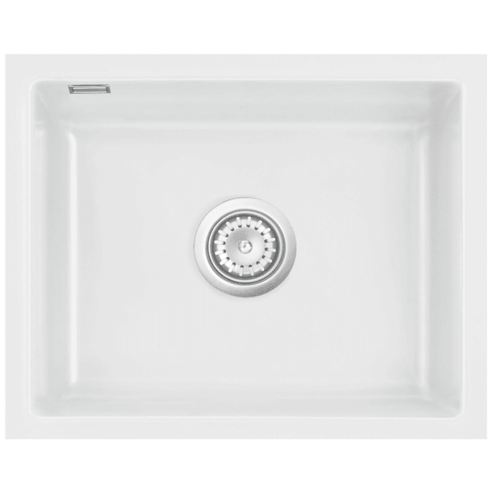 Systemceram Keradomo Mera 57 F/o Spüle für flächenbündigen Einbau mit Handbetätigung, ohne Hahnlochbohrung