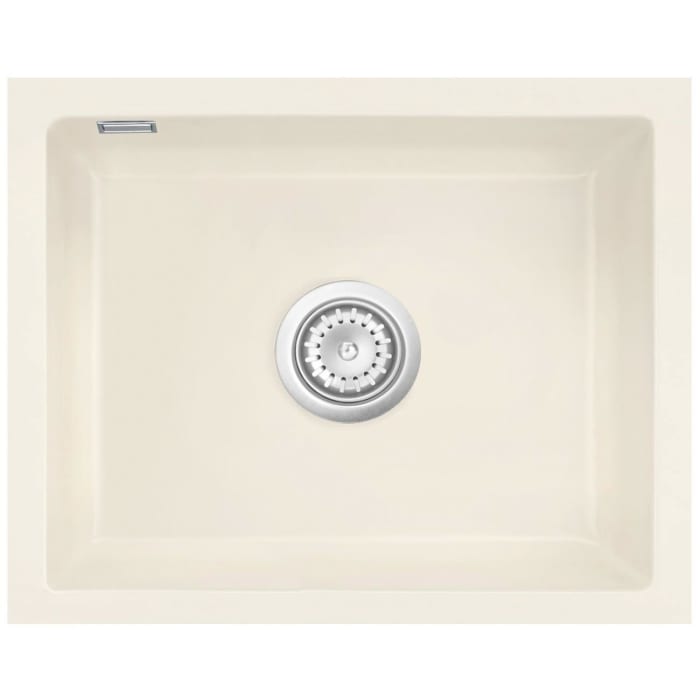 Systemceram Keradomo Mera 57 F/o Spüle für flächenbündigen Einbau mit Handbetätigung, ohne Hahnlochbohrung