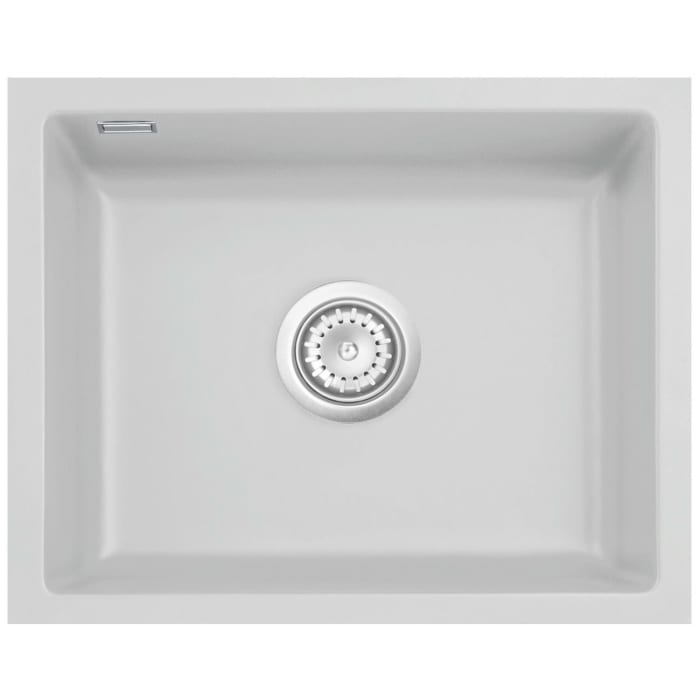 Systemceram Keradomo Mera 57 F/o Spüle für flächenbündigen Einbau mit Handbetätigung, ohne Hahnlochbohrung