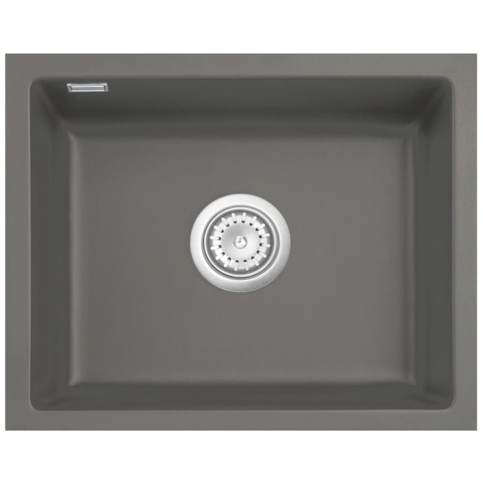 Systemceram Keradomo Mera 57 F/o Spüle für flächenbündigen Einbau mit Handbetätigung, ohne Hahnlochbohrung