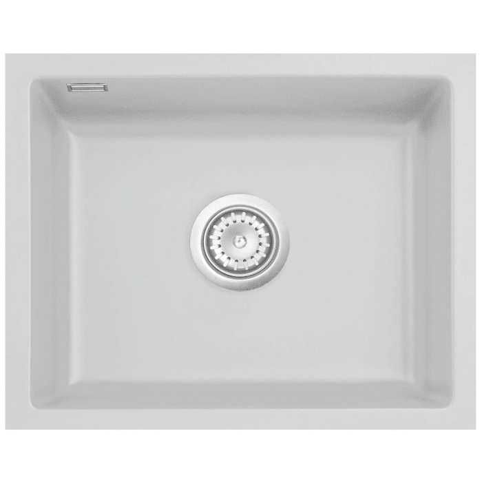 Systemceram Keradomo Mera 57 F/o Spüle für flächenbündigen Einbau mit Excenterbetätigung, ohne Hahnlochbohrung