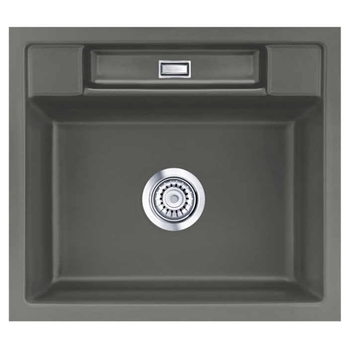 Systemceram Keradomo Bela 57 F Spüle für flächenbündigen Einbau mit Handbetätigung, ohne Hahnlochbohrung