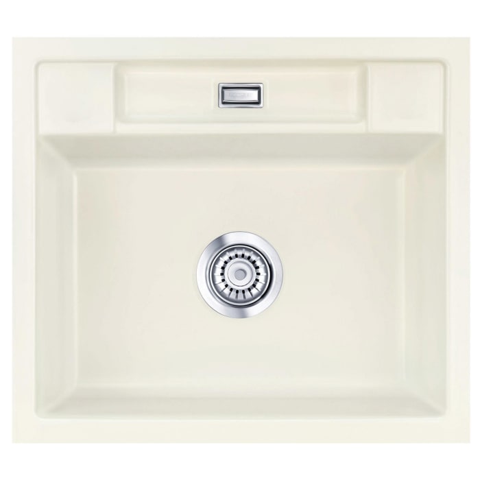 Systemceram Keradomo Bela 57 F Spüle für flächenbündigen Einbau mit Excenterbetätigung, ohne Hahnlochbohrung