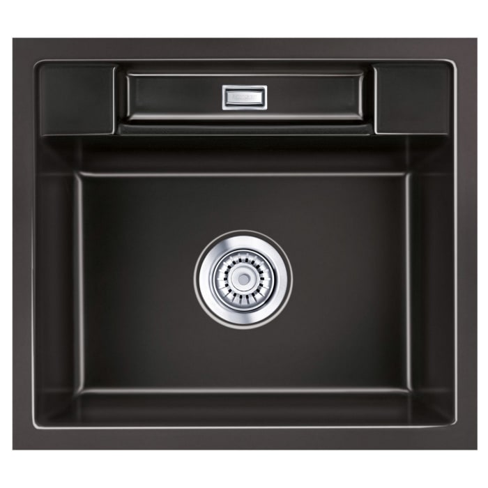 Systemceram Keradomo Bela 57 F Spüle für flächenbündigen Einbau mit Excenterbetätigung, ohne Hahnlochbohrung