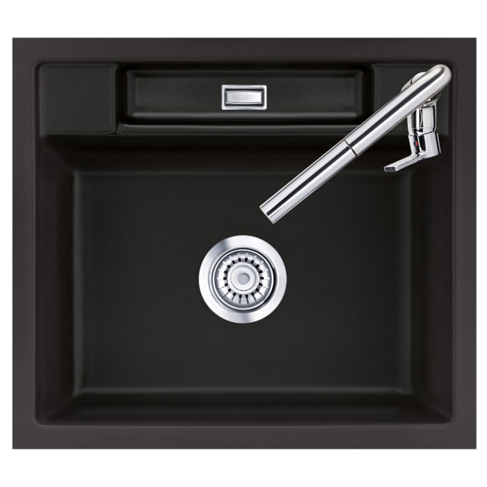 Systemceram Keradomo Bela 57 F Spüle für flächenbündigen Einbau mit Handbetätigung, ohne Hahnlochbohrung