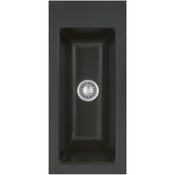 Systemceram Keradomo Mera 24 F Spüle für flächenbündigen Einbau mit Handbetätigung, ohne Hahnlochbohrung