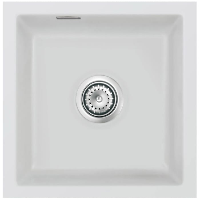 Systemceram Keradomo Mera 46 F/o Spüle für flächenbündigen Einbau mit Handbetätigung, ohne Hahnlochbohrung