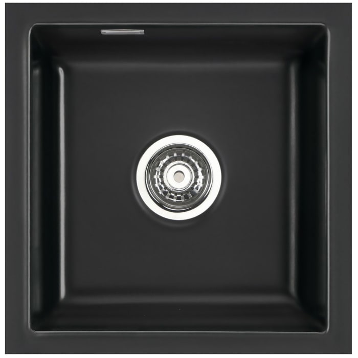 Systemceram Keradomo Mera 46 F/o Spüle für flächenbündigen Einbau mit Excenterbetätigung, ohne Hahnlochbohrung