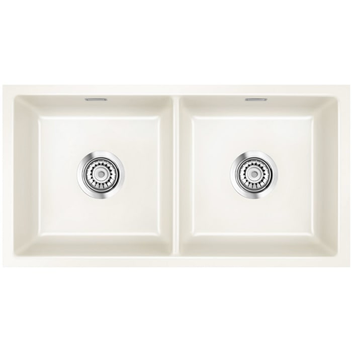 Systemceram Keradomo Mera Twin U Spüle zum Unterbau mit Handbetätigung