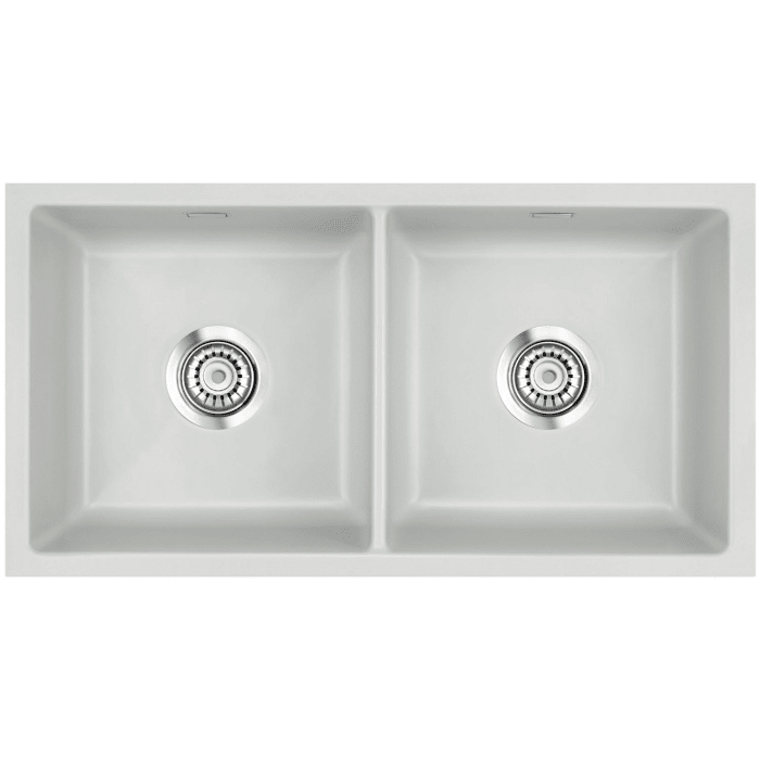 Systemceram Keradomo Mera Twin U Spüle zum Unterbau mit Excenterbetätigung