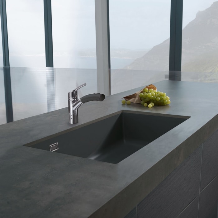 Systemceram Keradomo Mera 80 U/g Spüle zum Unterbau Oberseite geschliffen