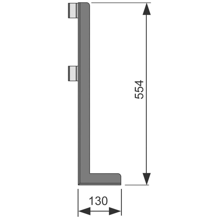 TECE TECEprofil Stützfuß für freihstehende Wände