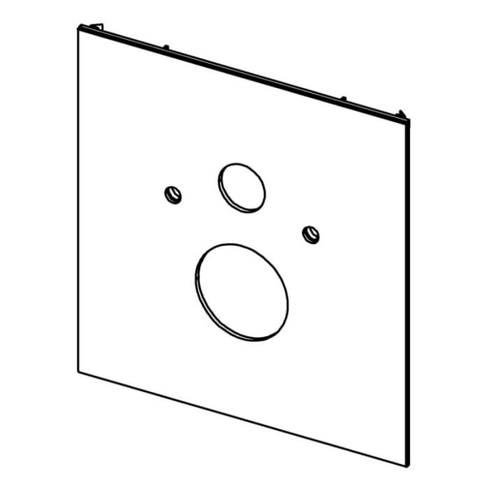TECE TECElux WC-Glasplatte für Standard WC