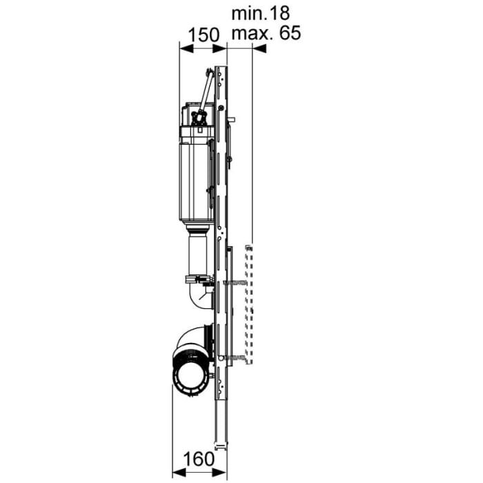 TECE TECElux WC-Glasplatte für Dusch-WC