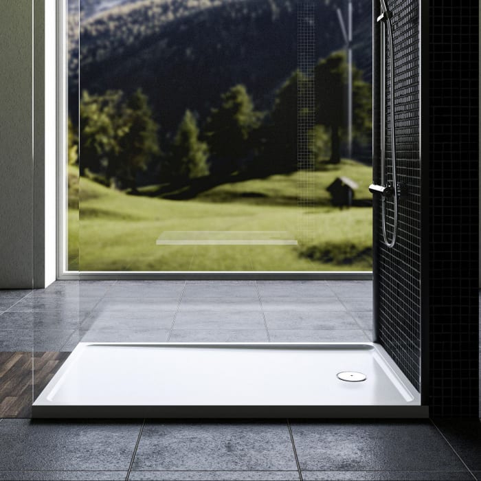 Treos Serie 780 Mineralguss Duschtasse 80 x 140 cm