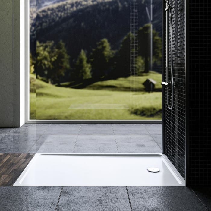 Treos Serie 780 Mineralguss Duschtasse 90 x 140 cm