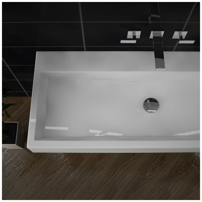 Treos Serie 710 Mineralguss Waschbecken 100 cm